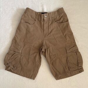 {TNF} The North Face | Cargo Shorts Cotton Adjustable Waist Y2K Tan/Khaki 12”